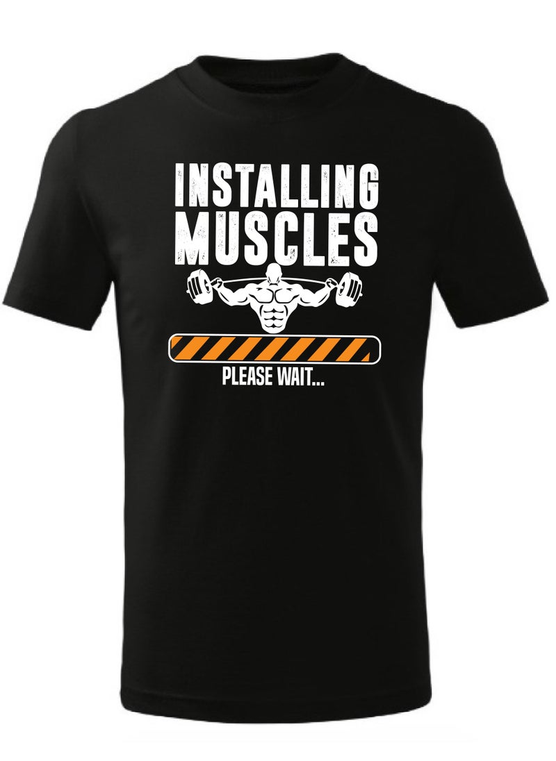 Generic - Motivation Quotes Printed Gym men's T-shirt | Gym T-shirt | Motivate T-shirt | Men's T-shirt | Workout T-shirt | Men's Short sleeve T-shirt (Black (Design 3) - Image 1