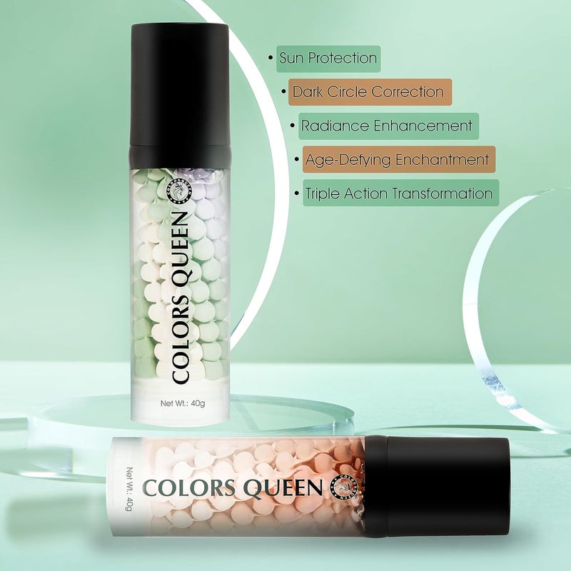 COLORS QUEEN Colors Queen 3 in 1 Facial Primer Lightweight Long Lasting Highly Moisturizing Formula Long Lasting Dewy Primer for Face Makeup 40g 02 - Image 5