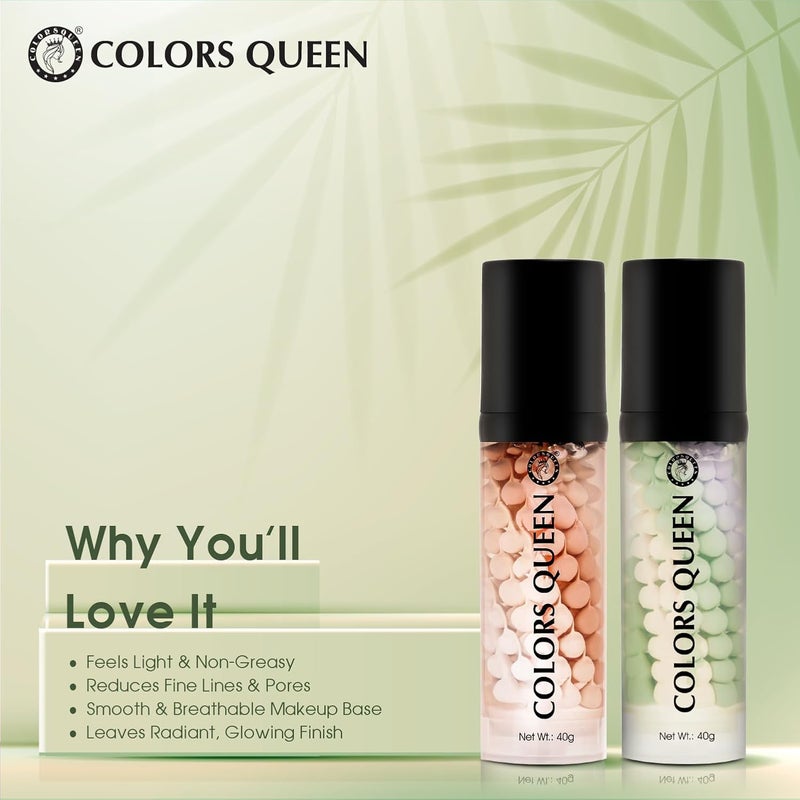 COLORS QUEEN Colors Queen 3 in 1 Facial Primer Lightweight Long Lasting Highly Moisturizing Formula Long Lasting Dewy Primer for Face Makeup 40g 02 - Image 4