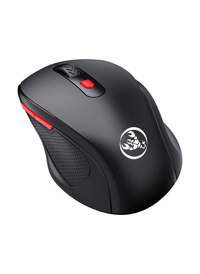 T67 BT3.0/BT5.0 Wireless Mouse 6 Keys Mute Office Gaming Mouse Ergonomic Mice with 3-level Adjustable DPI for PC Laptop