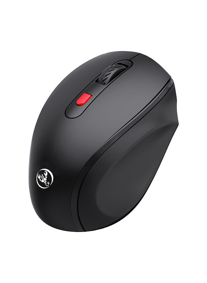 T67 BT3.0/BT5.0 Wireless Mouse 6 Keys Mute Office Gaming Mouse Ergonomic Mice with 3-level Adjustable DPI for PC Laptop