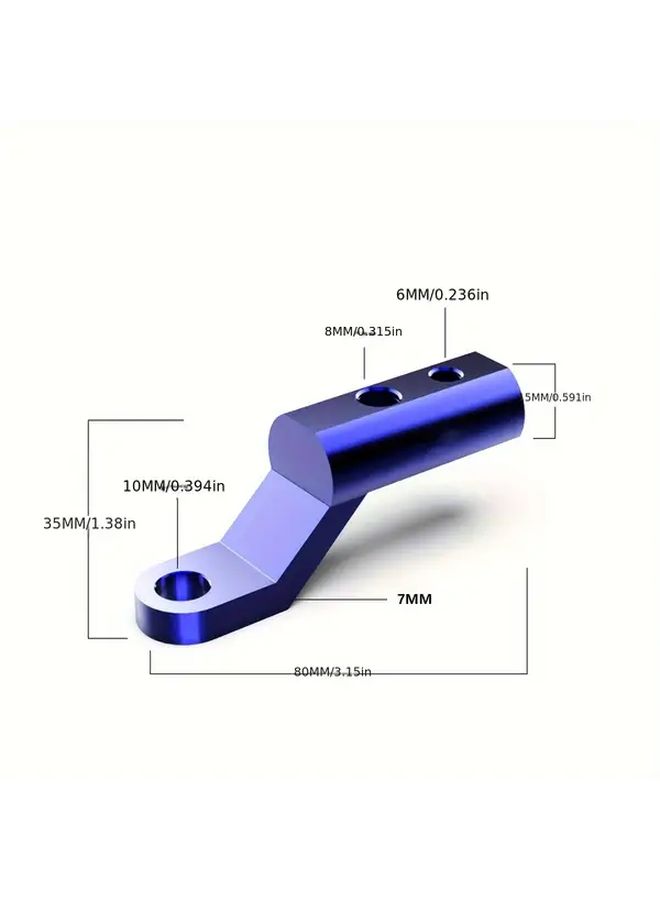 Universal Red And Black Aluminum Alloy Multi Functional Extension Bracket For Motorcycle Off Road Vehicle - Image 2