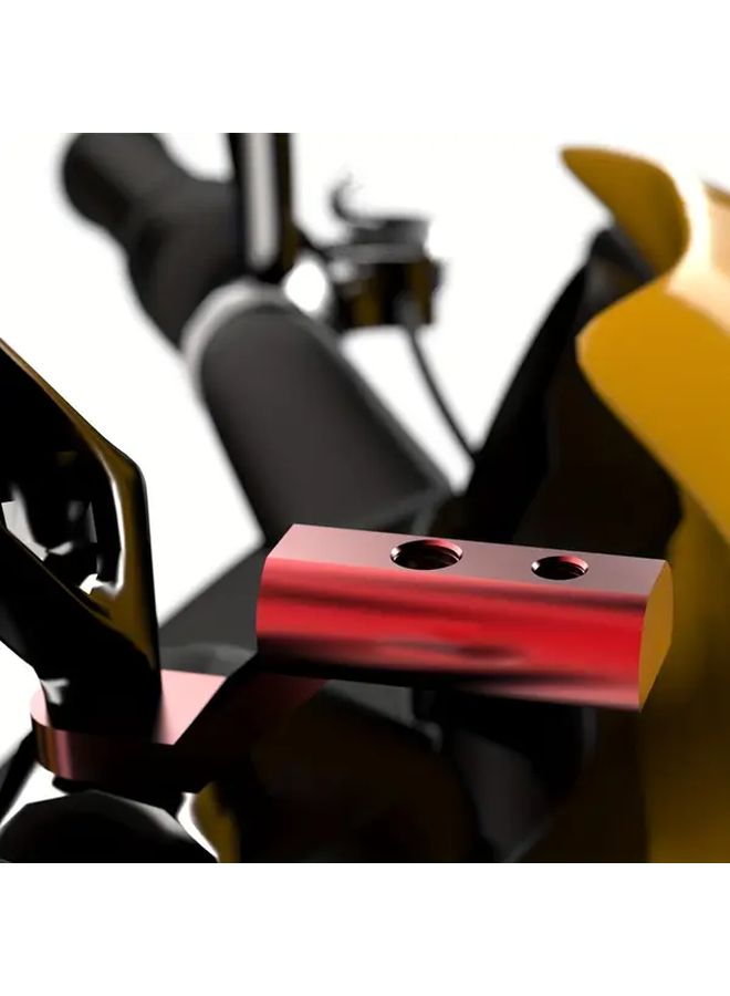 Universal Red And Black Aluminum Alloy Multi Functional Extension Bracket For Motorcycle Off Road Vehicle - Image 3