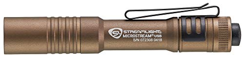 Streamlight ستريملايت 66609 مايكروستريم USB 250 لومن 1150 كانديلا فلاشلايت فائق الصغر مع بطارية قابلة للشحن، علبة سهلة الفتح كايوتي - Image 2