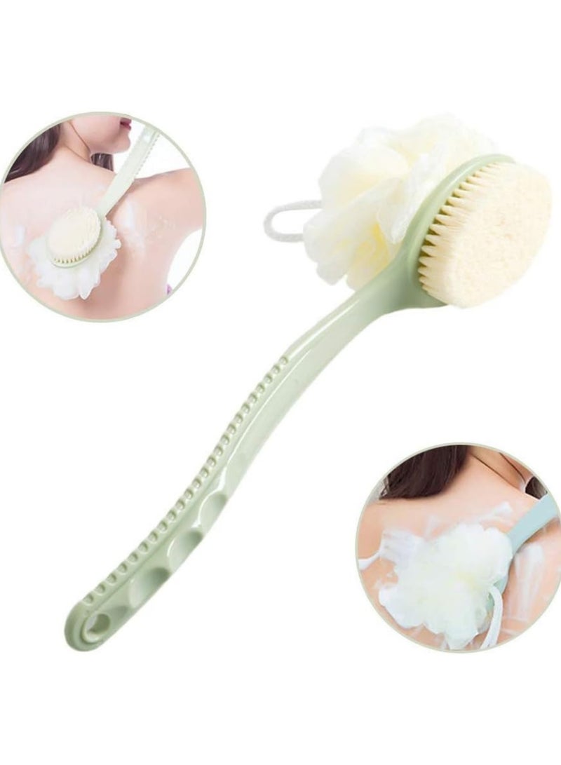 Enjoy a luxurious bathing experience that combines soft foam and deep cleansing, with a double green bath brush that gives you silky, fresh skin every day. - Image 1
