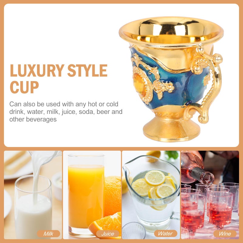 Vintage Style Metal Liquor Cup 30ml Stemless Shot Glass With Handle For Bar Home Use - Image 4