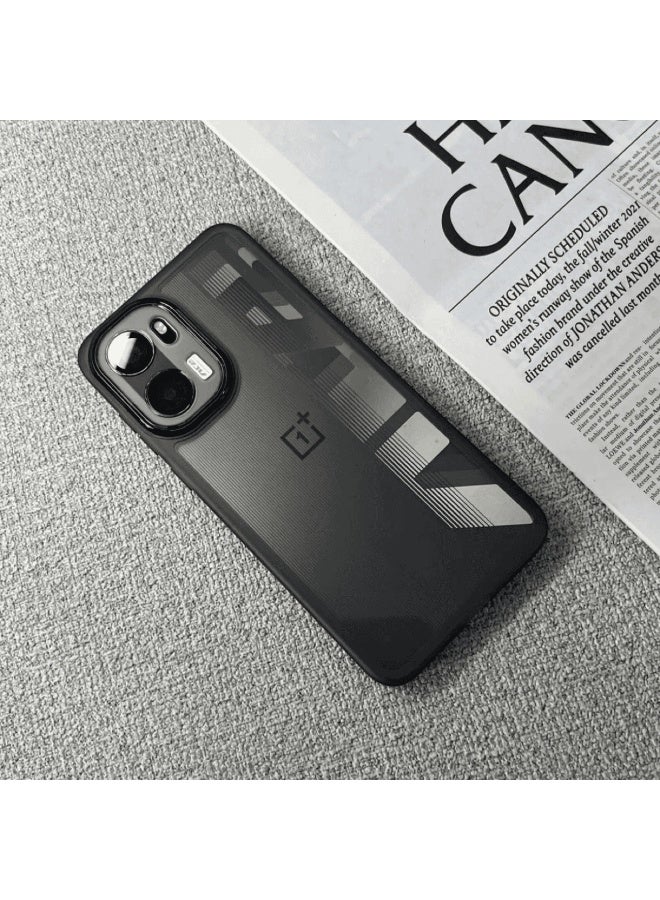 متوافق مع غطاء الظهر لهاتف OnePlus 15R، غطاء خلفي شفاف، مصنوع من مادة TPU والسيليكون، مقاوم لبصمات الأصابع، خفيف الوزن، مقاوم للسقوط، مزود بطبقة حماية مدمجة للعدسة - Image 1