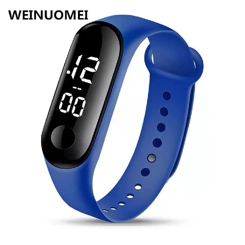 Waterproof LED M3 Bracelet New Fashion Sports Kids Watch Sapphire Blue