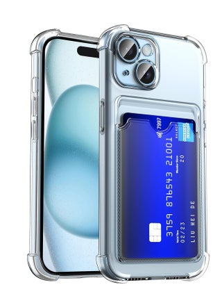iPhone 14 6.1-Inch Case Clear Card Holder Back Wallet Crystal Transparent Soft TPU Shockproof Bumper Corner Drop Protection Phone Case Cover With Camera Lens Protection - Transparent - pzsku/Z46887AC513B3AFFE6A33Z/45/_/1737482022/d0603d57-573b-4cbe-89dd-48139c13fc4b
