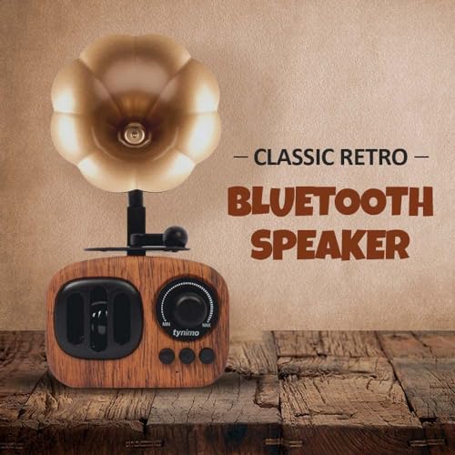TYNIMO B3 Vintage Gramophone Bluetooth Speaker 5W for Home, Ideal for House Party, Birthdays, Festivals and Vintage Gifts - Image 2