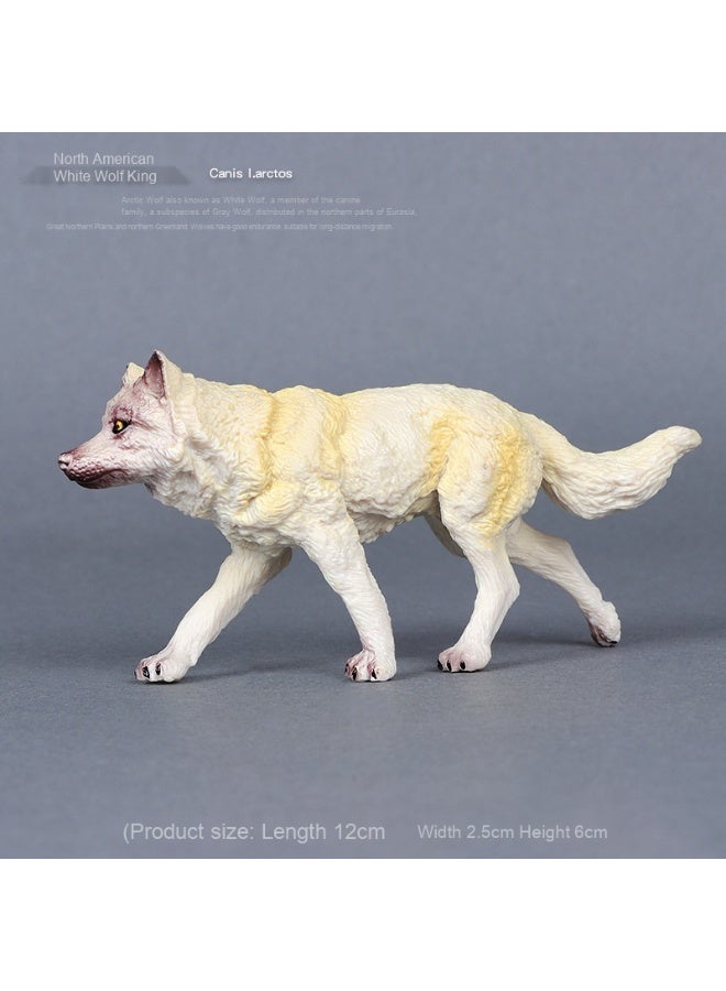 نيبمينينت مجموعة نماذج الحيوانات البرية الواقعية - ذئب، قرد، أسد، ثعلب، حرباء وغيرها