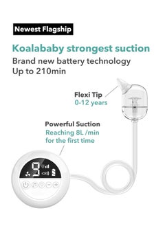 Large Flow Electric Baby Nasal Aspirator, Newest Baby Nose Sucker with 9 Levels Suction, Gentle on Nasal Mucosa, Soothing Music and Light - pzsku/Z468892901A3826B194C2Z/45/_/1730705531/7798c56f-71bc-4a66-a6e1-bfbc83c8ec8d