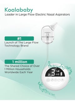 Large Flow Electric Baby Nasal Aspirator, Newest Baby Nose Sucker with 9 Levels Suction, Gentle on Nasal Mucosa, Soothing Music and Light - pzsku/Z468892901A3826B194C2Z/45/_/1730705533/42d9893e-6556-4e72-a729-d5d6e212eff0