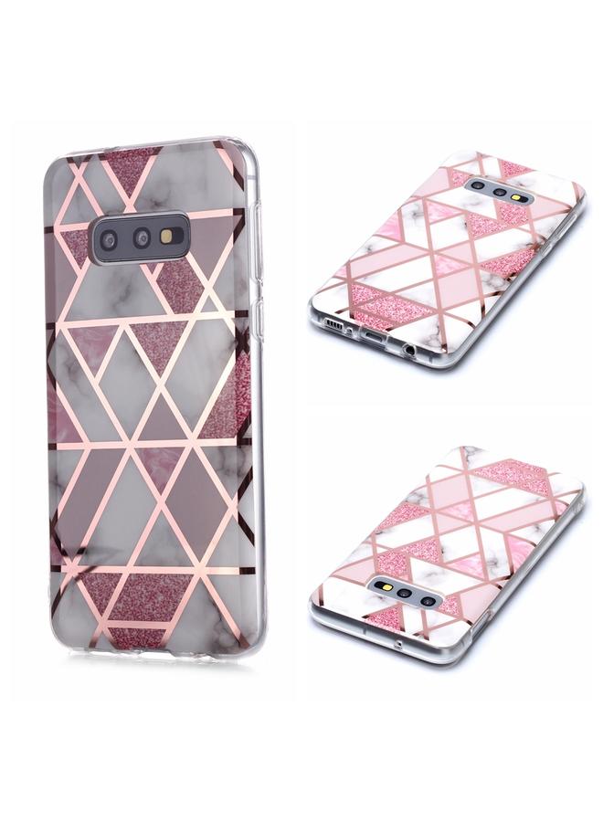Zaboon Case For Galaxy S10e Plating Marble Pattern Soft TPU Protective Case - Image 1