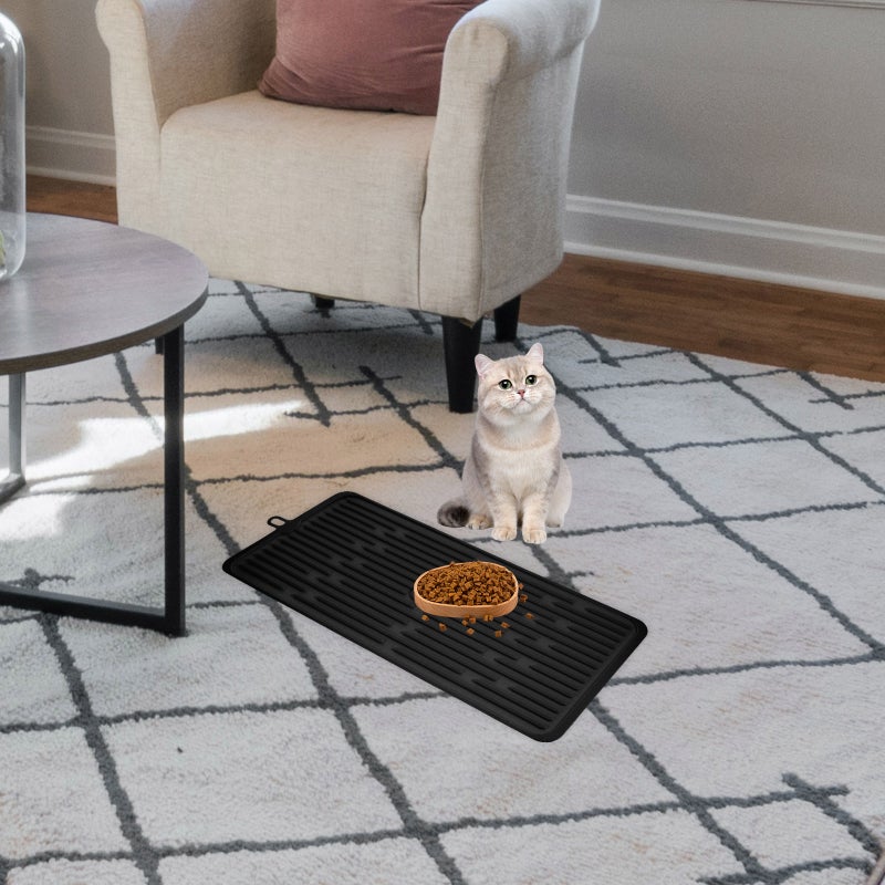 Cat Food Mat Dog Food Mat Silicone Dog Bowl Mat Non- Feeding Mat Pet Placemat - Image 3