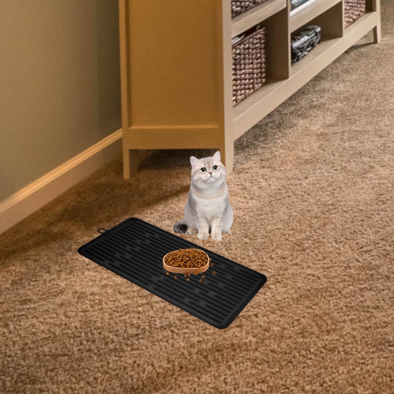 Cat Food Mat Dog Food Mat Silicone Dog Bowl Mat Non- Feeding Mat Pet Placemat - Image 5