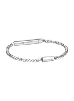 CERRUTI 1881 Guido Silver Stainless Steel with Small Motif Chain Bracelet  - Image 1