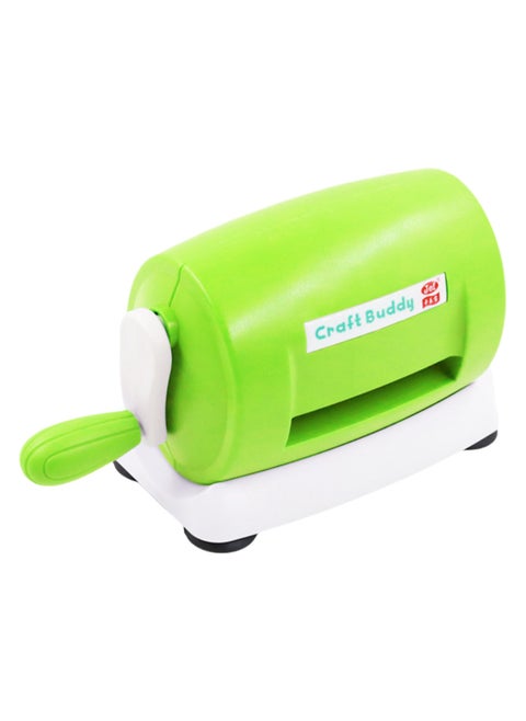 Die Cutting Embossing Machine, Hand Crank Embossing Machine, Manual Mini Die Cutting Machine, Card Making Scrapbooking Machine, Paper DIY Crafts, Including 1 Set of AB Board (Green)