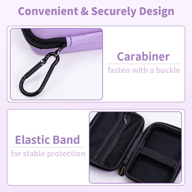 Phomemo D30 D35 Label Maker Machine Case Compatible with NiiMbot D11 D110 SUPVAN E10 Label Printer, Hard Carrying Container Storage Holder Organizer for Tape Roll, Charging Cable (Box Only) - Image 5