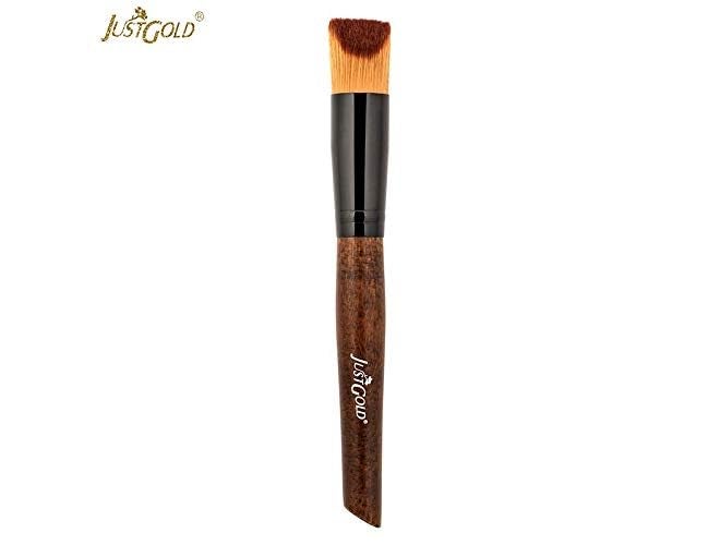 JUST GOLD JustGold Single Brush for Makeup (9363 Trapezoid Foundation Brush) - Image 2