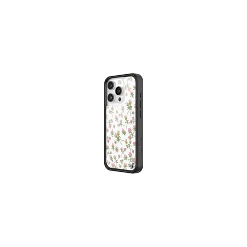 Wildflower Cases Compatible with iPhone 16 Pro Protective Black Bumper 65ft Drop Test Certified Women Owned Small Business Pink White Floral Trendy Cute Pink Posie Rosie - Image 3