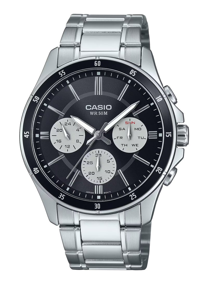 Casio Enticer Standard Analog Stainless steel Band Men's Watch MTP-1374D-1A3V - Image 1