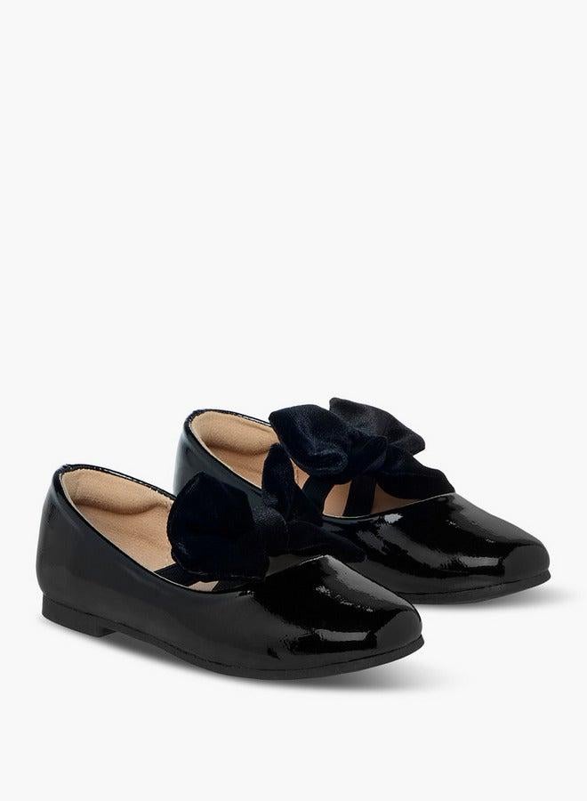 جونيورز حذاء باليرينا بفيونكة وحزام مطاطي - Image 3