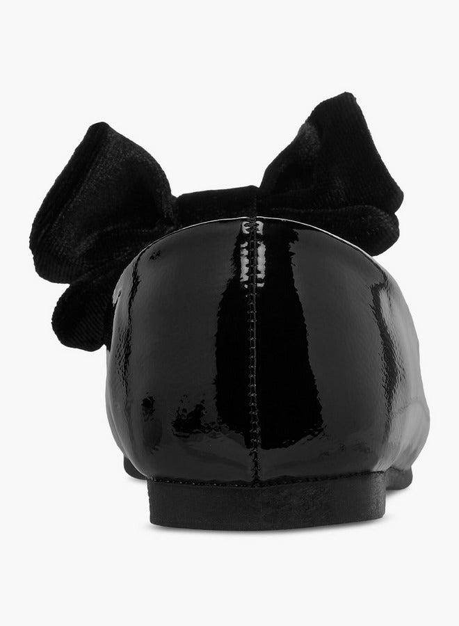 جونيورز حذاء باليرينا بفيونكة وحزام مطاطي - Image 5