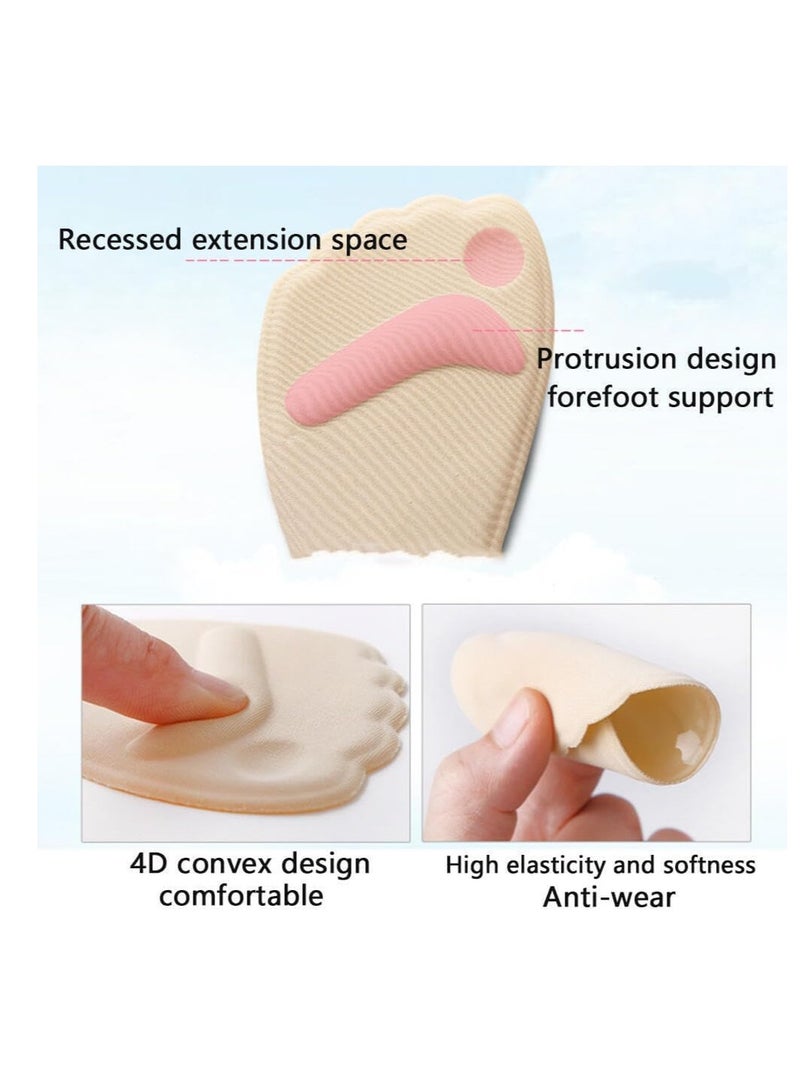 Generic 2 Pairs High Heel Cushion Inserts Pads  Reusable Anti-Slip Shoe Pads Foot Insoles Blister - Image 3