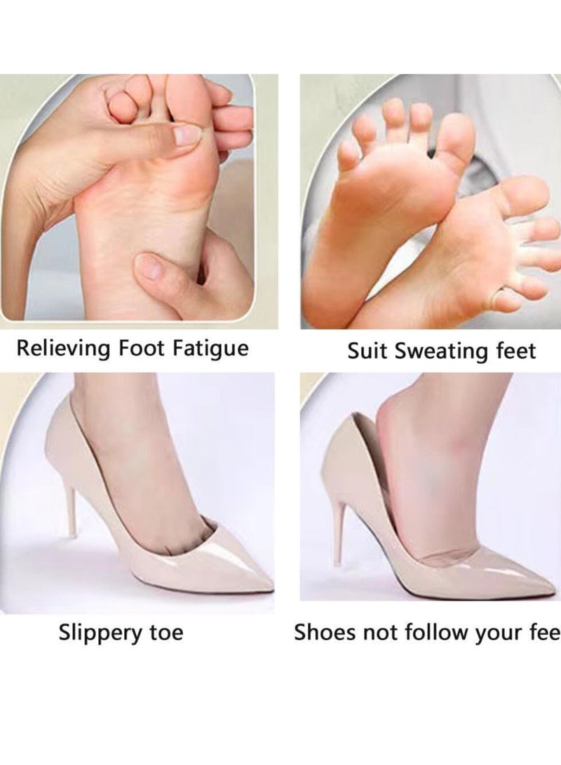 Generic 2 Pairs High Heel Cushion Inserts Pads  Reusable Anti-Slip Shoe Pads Foot Insoles Blister - Image 2