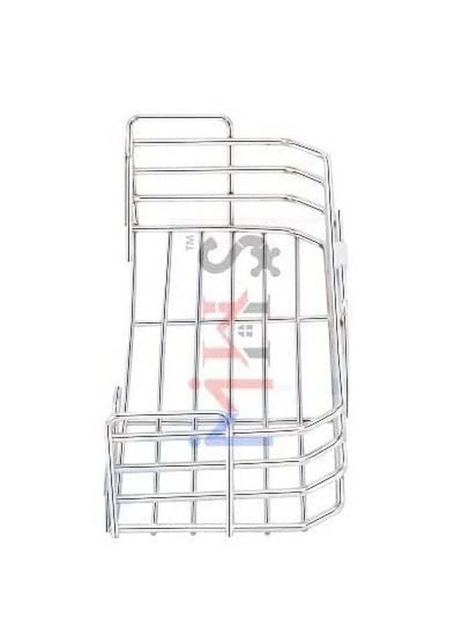 MHS Stainless Steel Chrome Plated Wire Shelf Multipurpose Use For Home Kitchen And Bathroom Wall Mounted With Screws And Wall Plugs (9 inch, Silver) - Image 5