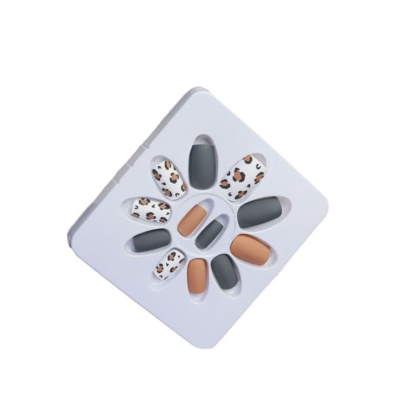 Omdhanu Acrylic Press On Nails Artificial Designer Fake Nails Colour With Set 12 Pcs 1 Box5 PACK - Image 5