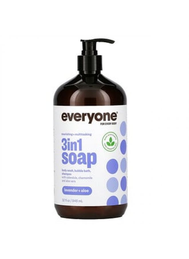 Everyone Everyone Everyone for Every Body 3 in 1 Soap Lavender + Aloe 32 fl oz 946 ml 