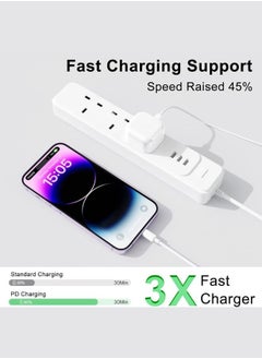 RECRSI RECRSI PD iPhone 35W Fast Charger USB-C Adapter with USB C to USB-C Data Cable Power Cable Compatible with iPhone 15/15 Pro/15 Pro Max MacBook Air/Pro iPad Pro Samsung Galaxy S24/S24 Ultra Pixel USB C  - Image 3