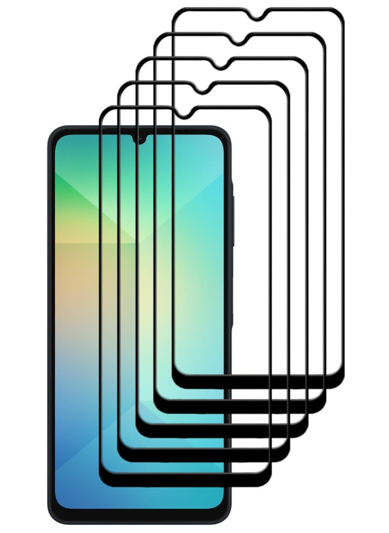 ACLIX 5 Pieces Antistatic ESD Dustproof Premium Quality High Definition Tempered Glass Screen Protector Designed For Samsung Galaxy A06 - Image 1