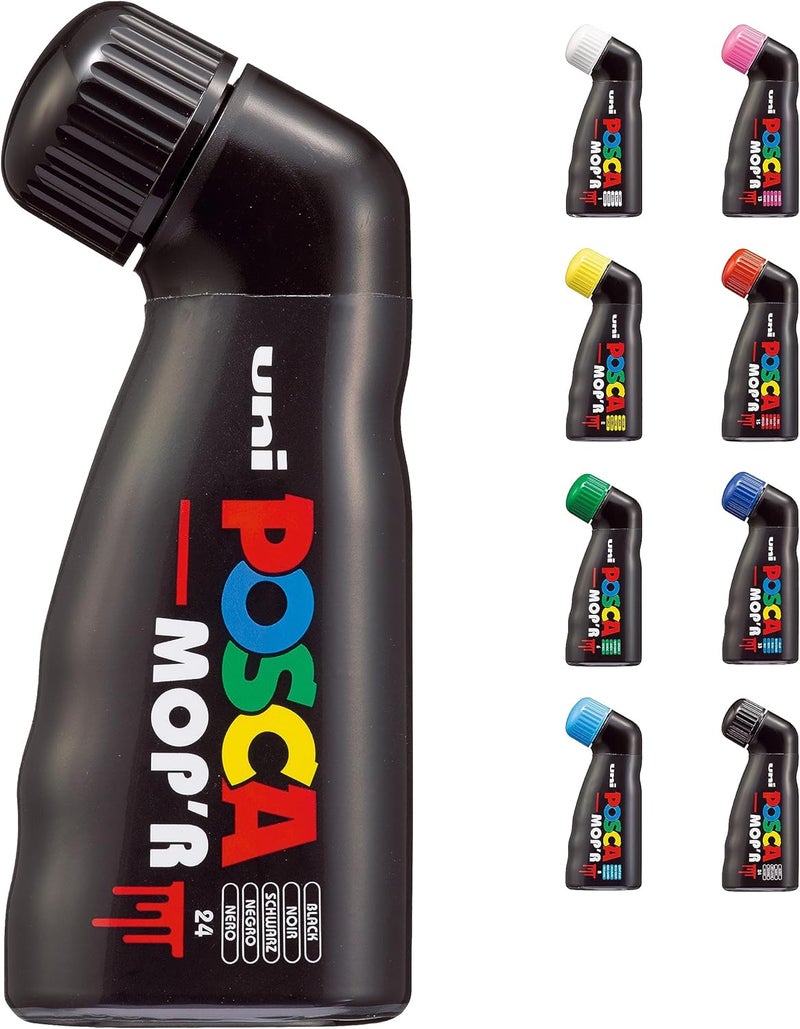 POSCA بوسكا - قلم ميتسوبيشي يوني - قلم ماركر موب'ر - طرف دائري XXL 3-19 مم - شكل مريح، جسم شبه صلب - قلم طلاء مائي - جميع الحوامل - وردي - Image 5