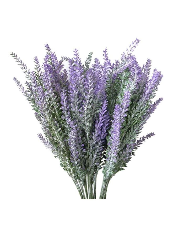 Maston 6- Piece Artificial Lavender Flower Bouquet Purple/Green - Image 3