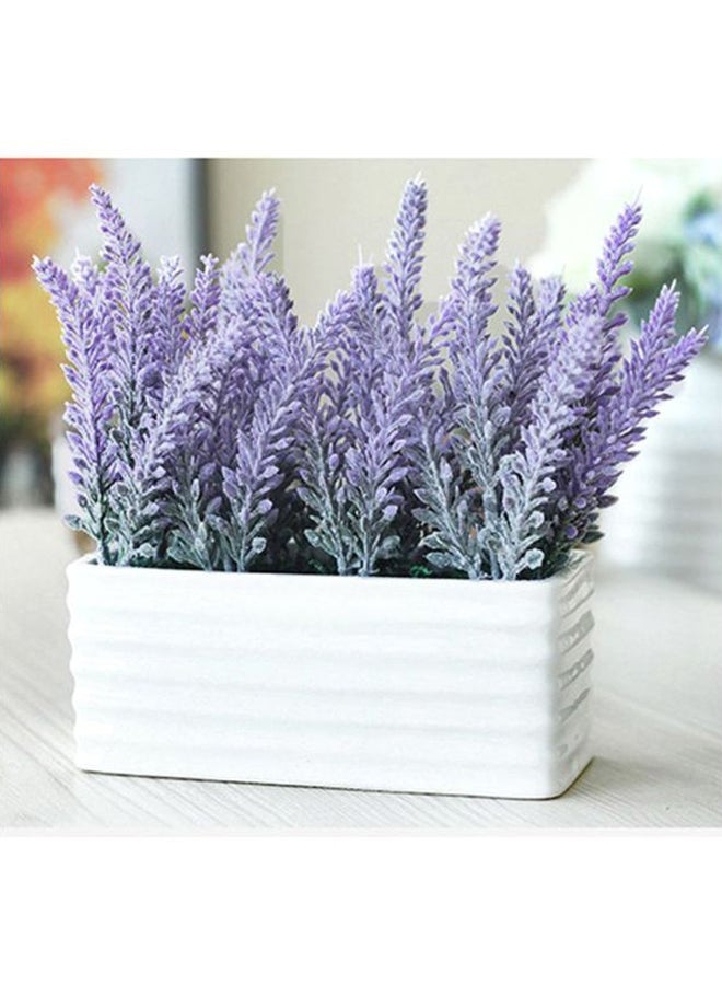 Maston 6- Piece Artificial Lavender Flower Bouquet Purple/Green - Image 2