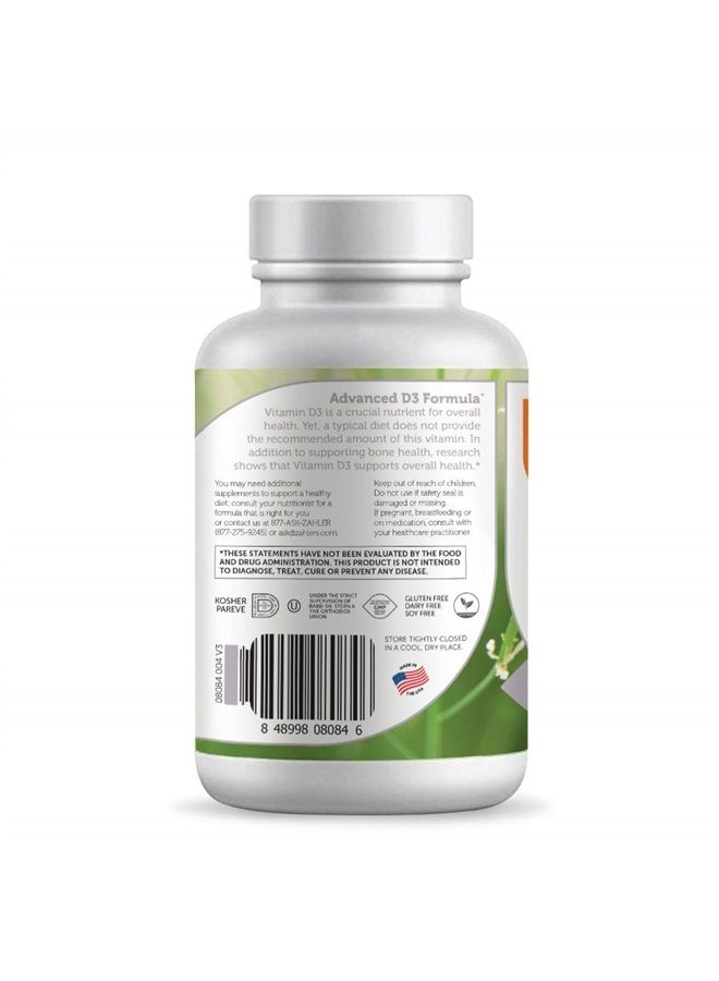 Zahler Vitamin D3 50,000 IU, Advanced Weekly Vitamin D Supplement Supporting Bones Muscle Teeth and Immune System, Certifed Kosher, 120 Capsules - Image 3