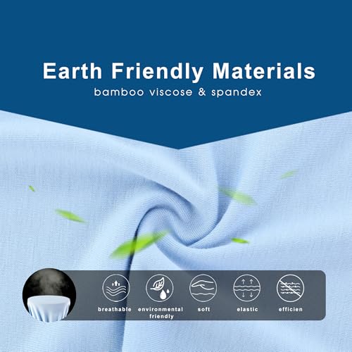 BAMBOO COOL Men's Underwear Breathable Boxer Briefs with Fly Moisture-Wicking Lightweight Underwear - Image 4