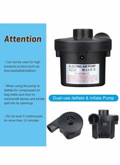 KASTWAVE Electric Air Pump, Camping Electric Pumps Inflator, Deflator for Airbeds, Paddling Pools, Toys, Inflatable Sofa, Air Raft Mattress, with 3 Nozzles, 50W  - Image 5