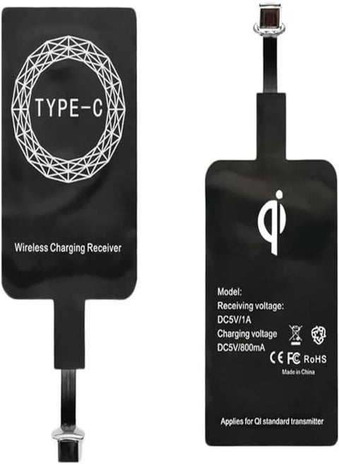 QI Type-C Wireless Charging Receiver Pad Kit For Android iPhone Mobilephone