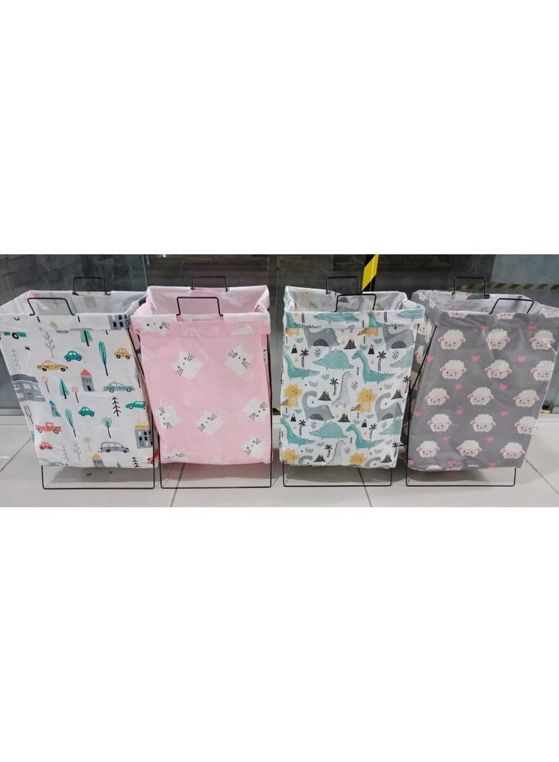 Laundry Basket, Foldable Laundry Hamper Foldable Laundry Basket – Utility Rooms Washing Clothes Hamper Folding Washing Storage Bin Suitable,Removable Laundry Bag For Bedrooms random design & Color - Image 3