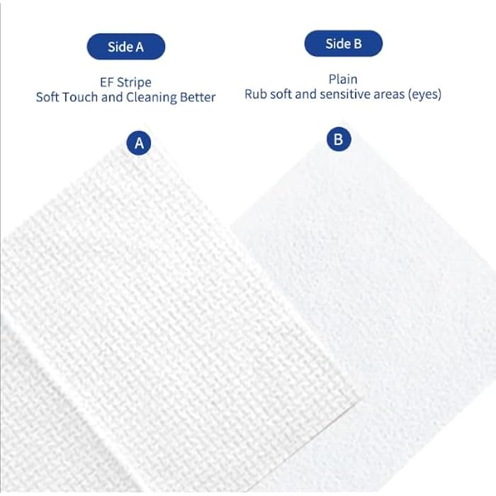 Thickened Disposable Face Towels 50 Count | Ultra-Soft, Biodegradable & Cruelty-Free | Dual-Texture 100% Viscose | Cleans Skin & Removes Makeup | For Skincare, Gym, Travel & More (10x12in) - Image 2