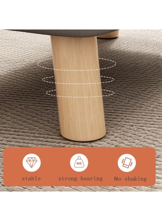 WALALLA Small Bench Home Living Room Sitting Stool Door Changing Shoe Stool Sofa Stool Low Footstool upholstered Rectangular Bench Table Side Stool for Bedroom Living Room Leg Rest - Image 5