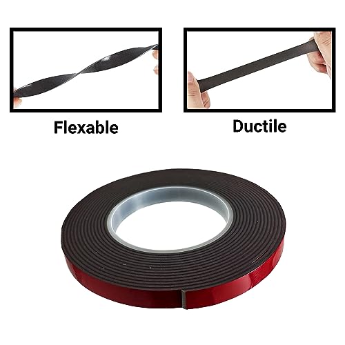 TRENDIKRAFT 5 Metre Double Sided Heavy Duty Bonding Acrylic Foam Attachment Tape for Strong Bonding, Interior and Exterior Use in Automotive, Superior Adhesive 3M + 2M (12MM X 2MM X 5M) - Image 5