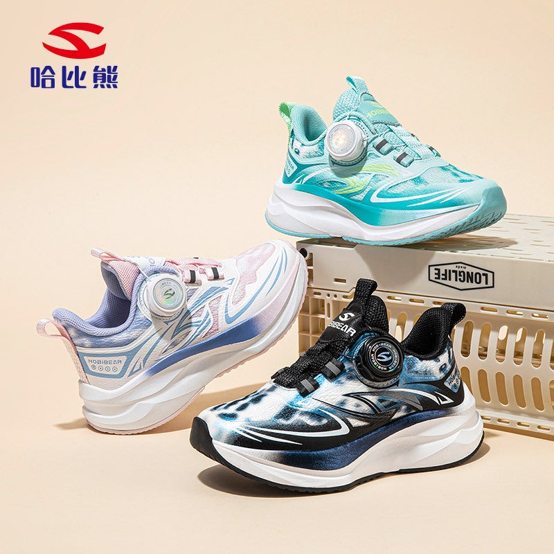 Habib Bear Double Net Boys Sneaker Girls Fashion Fashion Dad Shoes Campus Casual Shoes A Generation Of Hair - Image 2