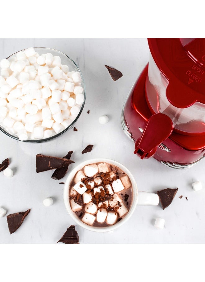Nostalgia - Hcm700Retrored Retro 32-Ounce Hot Chocolate  Milk Frother  Cappuccino Latte Maker And Dispenser - Image 1