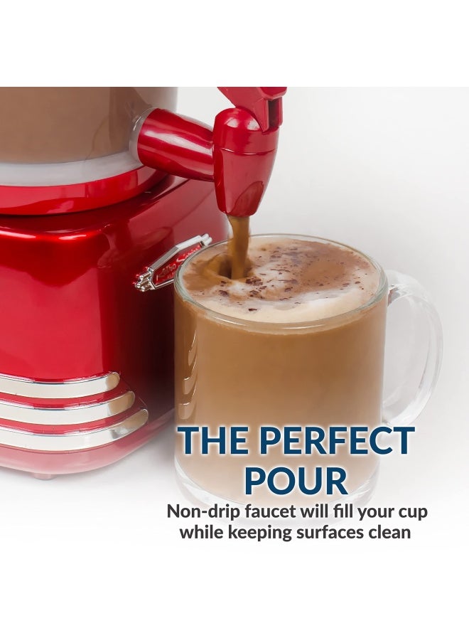 Nostalgia - Hcm700Retrored Retro 32-Ounce Hot Chocolate  Milk Frother  Cappuccino Latte Maker And Dispenser - Image 1