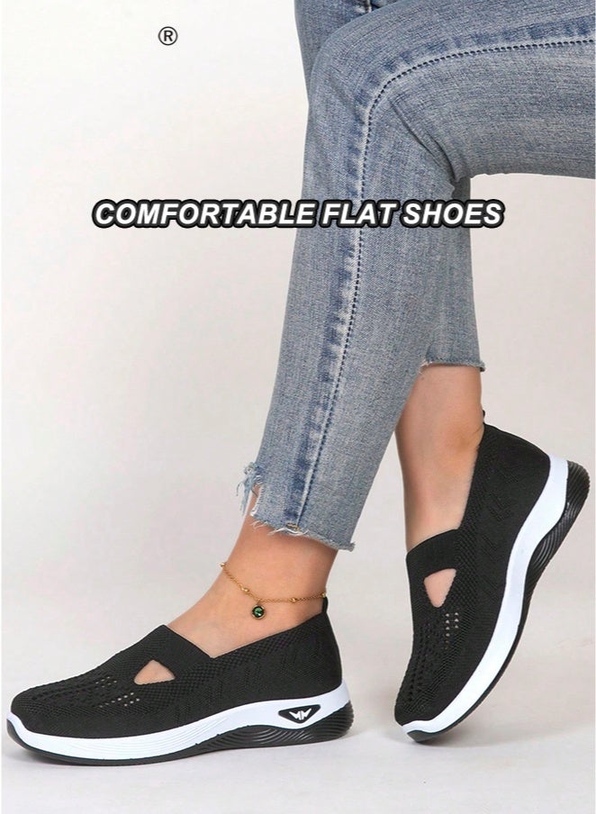 أرشي أحذية نسائية صيفية شبكية قابلة للتنفس - أحذية مسطحة خفيفة الوزن بنعل ناعم للأمهات في منتصف العمر وكبار السن - Image 3